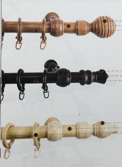 מוט עץ לתליית וילון